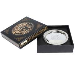 Versace Silver 925 Medusa Mini Round Tray 