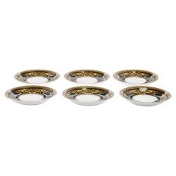 Versace x Rosenthal Medusa Porcelain Saucers Set of 6