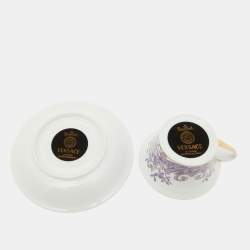 Versace X Rosenthal Le Grand Divertissement Tea Cup & Saucer Set of 10