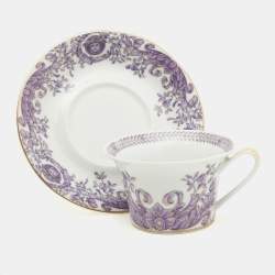 Versace X Rosenthal Le Grand Divertissement Tea Cup & Saucer Set of 10