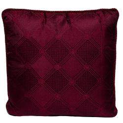 Versace Medusa Red & Blue Cotton Cushion Versace