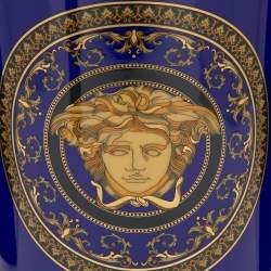 Rosenthal Meets Versace Medusa Blue Porcelain Vase