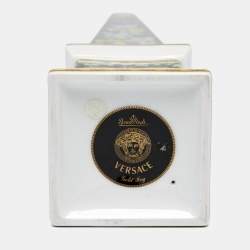 Rosenthal Meets Versace Gold Ivy Floral Print Obelisk 