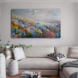Landscape Santorini, Greece By Viktoria Lapteva, Ukraine,2020 (56 X 95)