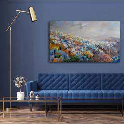 Landscape Santorini, Greece By Viktoria Lapteva, Ukraine,2020 (56 X 95)