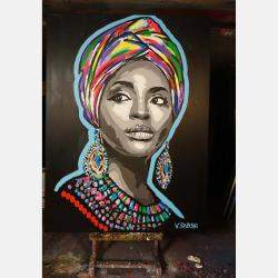 Lady With A Turban By Wojtek Babski, Poland,2021 (160 X 120)