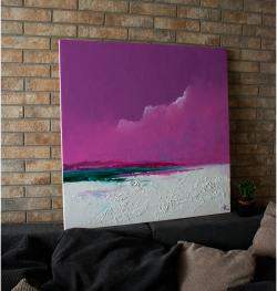 Somewhere Behind The Clouds By Zhanna Kondratenko, Ukraine,2024 (90 X 90)
