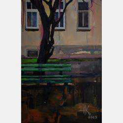 Blossoming. Cyclist By Zhanna Kondratenko, Ukraine,2023 (90 X 75)