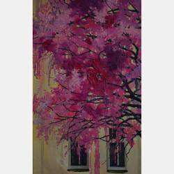 Blossoming. Cyclist By Zhanna Kondratenko, Ukraine,2023 (90 X 75)