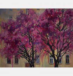 Blossoming. Cyclist By Zhanna Kondratenko, Ukraine,2023 (90 X 75)