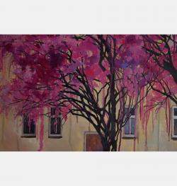 Blossoming. Cyclist By Zhanna Kondratenko, Ukraine,2023 (90 X 75)