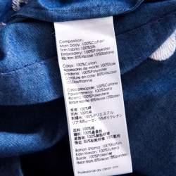 Pre Owned 3.1 Phillip Lim Indigo Floral Embroidered Chambray Box T- Shirt S