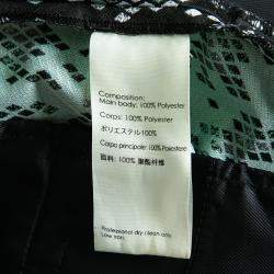 Pre Owned 3.1 Phillip Lim Black Digital Anaconda Pattern Jacquard High Waist Shorts S