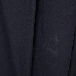 Pre Owned فستان سهرة 3.1 فيليب ليم ديرابية أمامي رقبة غير متماثلة عاجي و أزرق داكن S