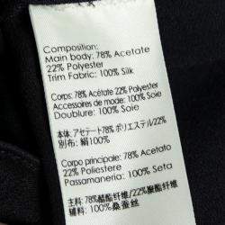 Pre Owned فستان سهرة 3.1 فيليب ليم ديرابية أمامي رقبة غير متماثلة عاجي و أزرق داكن S