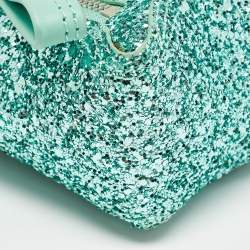 3.1 Phillip Lim Mint Green Glitter and Leather Nano Pashli Satchel