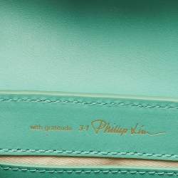 3.1 Phillip Lim Mint Green Glitter and Leather Nano Pashli Satchel