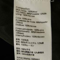 3.1 Phillip Lim Black Wool Sleeveless Double Breasted Coat S