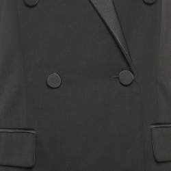 3.1 Phillip Lim Black Wool Sleeveless Double Breasted Coat S