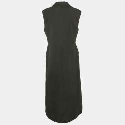 3.1 Phillip Lim Black Wool Sleeveless Double Breasted Coat S