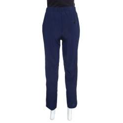 Pre Owned 3.1 Phillip Lim Navy Blue Elasticized Waist Silk Pants M