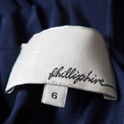 Pre Owned 3.1 Phillip Lim Navy Blue Elasticized Waist Silk Pants M