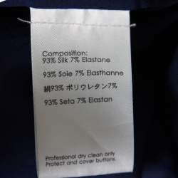 Pre Owned 3.1 Phillip Lim Navy Blue Elasticized Waist Silk Pants M