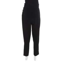 Pre Owned 3.1 Phillip Lim Black High Rise Side Buttoned Trousers S