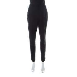 Pre Owned 3.1 Phillip Lim Black Silk Draped Pocket Elasticised Waist Trousers S 