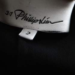 Pre Owned 3.1 Phillip Lim Black Silk Draped Pocket Elasticised Waist Trousers S 