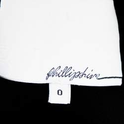 Pre Owned 3.1 Phillip Lim Black Silk Crepe Static Beaded Sleeve Top XS