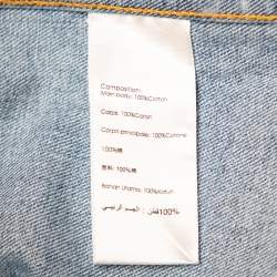 3.1 Phillip Lim Blue Light Wash Denim Asymmetric Button Front Sleeveless Mini Dress M