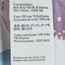 Pre Owned قميص 3.1 فيليب ليم حرير شفاف طباعة موردة S