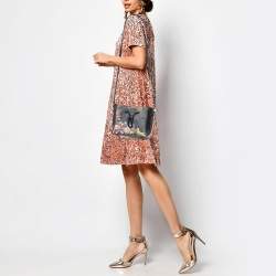 3.1 Phillip Lim Multicolor Floral Print Canvas and Leather Crossbody Bag