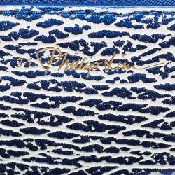 3.1 Phillip Lim Blue/White Leather Mini Pashli Satchel
