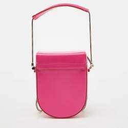 3.1 Phillip Lim Neon Pink Leather Mini Soleil Box Case Bag