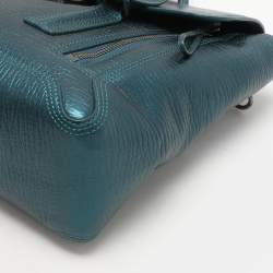 3.1 Phillip Lim Metallic Blue Leather Pashli Satchel