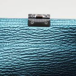 3.1 Phillip Lim Metallic Blue Leather Pashli Satchel