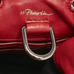 3.1 Phillip Lim Red/Black Leather Mini Ray Glove Pouch
