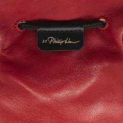3.1 Phillip Lim Red/Black Leather Mini Ray Glove Pouch