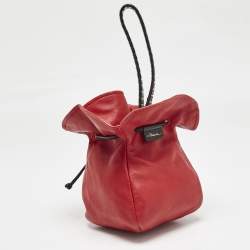 3.1 Phillip Lim Red/Black Leather Mini Ray Glove Pouch