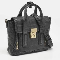3.1 Phillip Lim Black Leather Mini Pashli Satchel