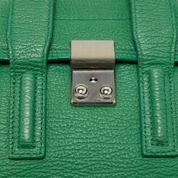 Pre Owned 3.1 Phillip Lim Green Leather Mini Pashli Satchel