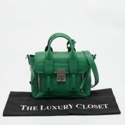 Pre Owned 3.1 Phillip Lim Green Leather Mini Pashli Satchel