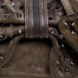 Pre Owned حقيبة كتف 3.1 فيليب ليم ايدي مرصعة فيونكة جلد كاكية