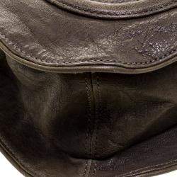 Pre Owned حقيبة كتف 3.1 فيليب ليم ايدي مرصعة فيونكة جلد كاكية