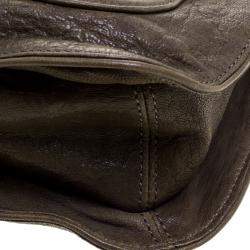 Pre Owned حقيبة كتف 3.1 فيليب ليم ايدي مرصعة فيونكة جلد كاكية