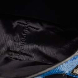 Pre Owned 3.1 Phillip Lim Black/Blue Textured Leather Mini Pashli Satchel