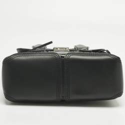 Pre Owned 3.1 Phillip Lim Black Python Embossed and Leather Mini Pashli Satchel