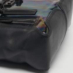 مملوكة مسبقًا 3.1 Phillip Lim Pashli Black/Holographic Patent Leather and Leather Satchel